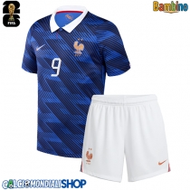 Maglie da calcio Francia Marcus Thuram #9 Prima Maglia Bambino Mondiali 2026  Manica Corta (+ Pantaloni corti)